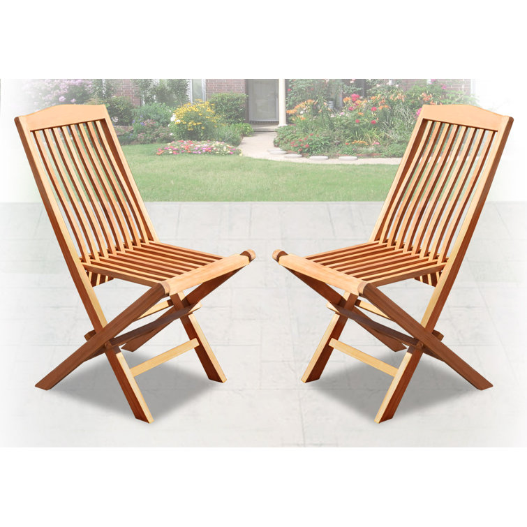 Alcott Hill® Emeline Garden Yard Outdoor Folding Teak Patio Dining